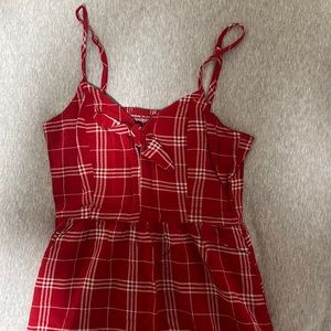 H&M’s Red Plaid Dress, EUR 36